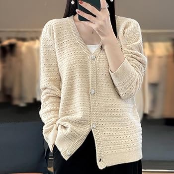 SoftGlow V-Neck Knit Cardigan
