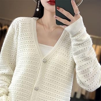 SoftGlow V-Neck Knit Cardigan